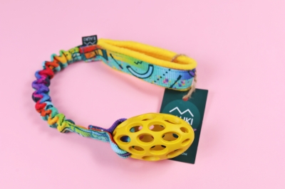 Norma Rugby XS-S (żółta-agility tęcza) - ażurowa piłka z amortyzatorem  